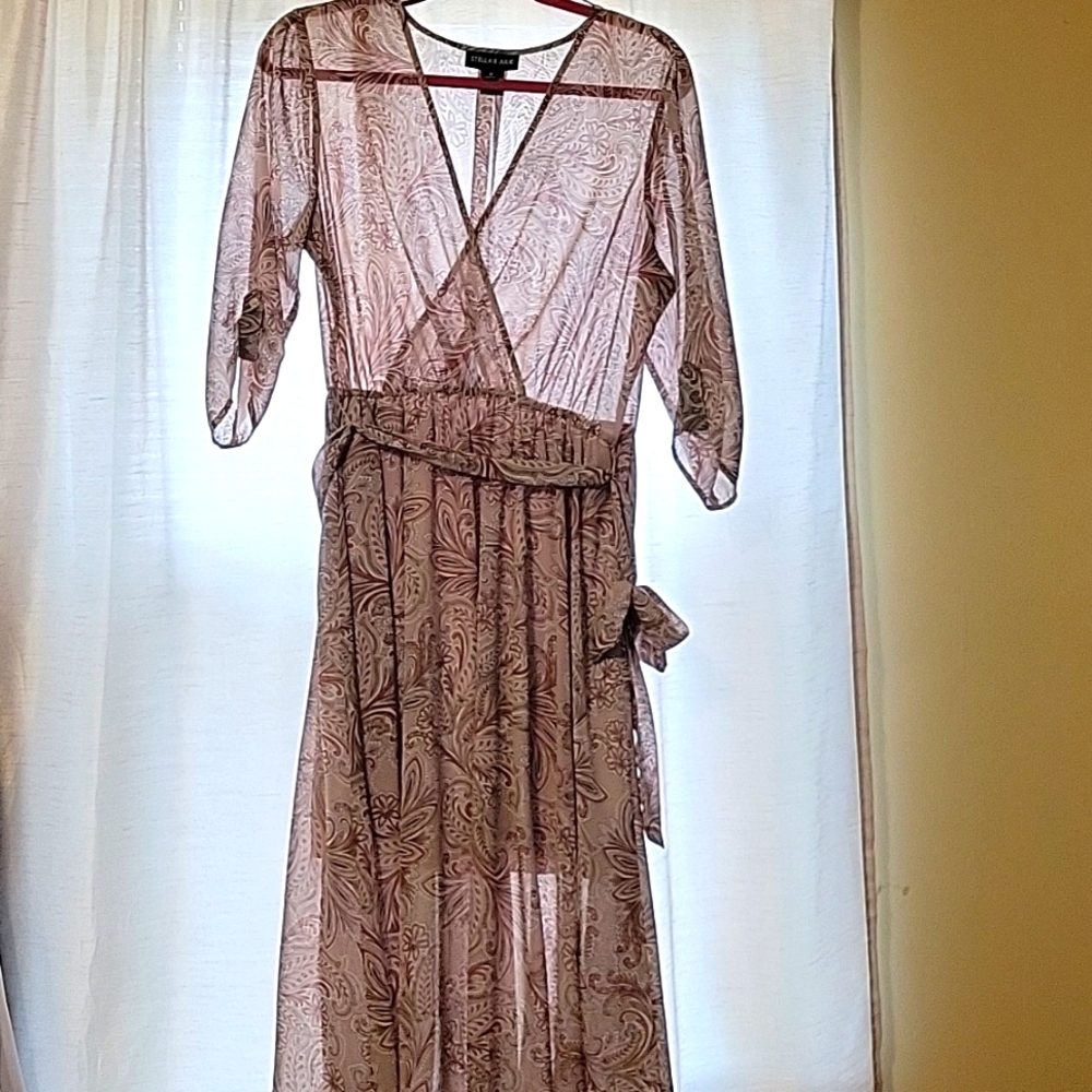 Sheer floral dress, 12